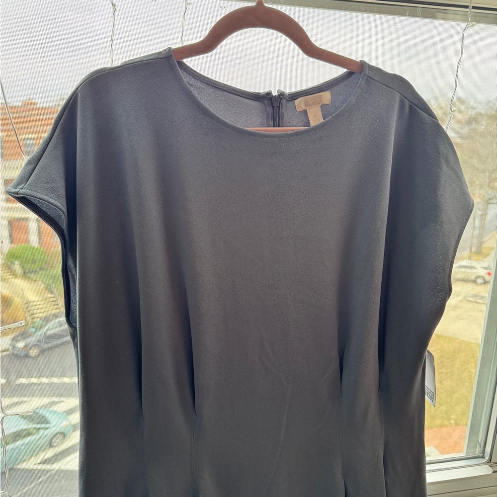 NWT Popular Nordstrom Classic Dusty Blue Midi Dress